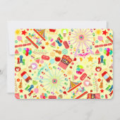 Carnaval coloré - Invitations d'anniversaire perso (Devant)