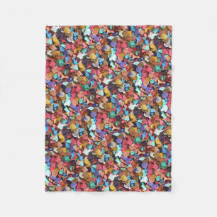 Carnaval Confetti kleurrijke papieren artikelen Fleece Deken