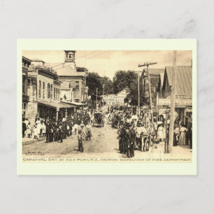 Carnaval Day, Keyport, Vintage van New Jersey Briefkaart
