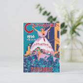 Carnaval de 1936, feb. 22-25, Panama Briefkaart (Staand voorkant)