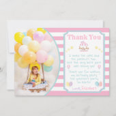 Carnaval de cirque Carte de remerciements avec pho (Devant)