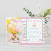 Carnaval de cirque Carte de remerciements avec pho (Debout devant)