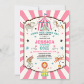 Carnaval de cirque Invitation Cirque Party (Devant)