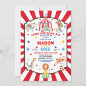 Carnaval de cirque Invitation Cirque Party (Devant)