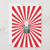 Carnaval de cirque Invitation Cirque Party (Dos)