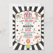 Carnaval de cirque Invitation Cirque Party (Devant)