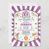 Carnaval de cirque Invitation Cirque Party (Devant)