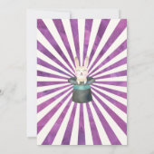 Carnaval de cirque Invitation Cirque Party (Dos)