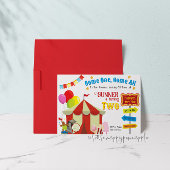Carnaval de cirque Invitation d'anniversaire