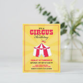 Carnaval de cirque Invitation de fête d'anniversai (Debout devant)