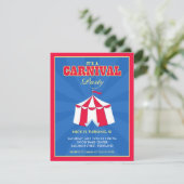 Carnaval de cirque Invitation de fête d'anniversai (Debout devant)