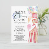 Carnaval de cirque Invitation de fête d'anniversai (Debout devant)