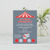 Carnaval de cirque Invitation de fête d'anniversai (Debout devant)