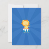 Carnaval de cirque Invitation de fête d'anniversai (Dos)