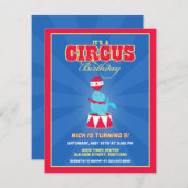 Carnaval de cirque Invitation de fête d'anniversai (Devant / Derrière)