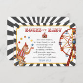 carnaval de cirque livres pour invitation bébé ins (Devant / Derrière)