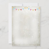 Carnaval de cirque pour enfants Invitations d'anni (Dos)