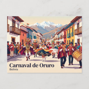 Carnaval de Oruro Bolivia Briefkaart