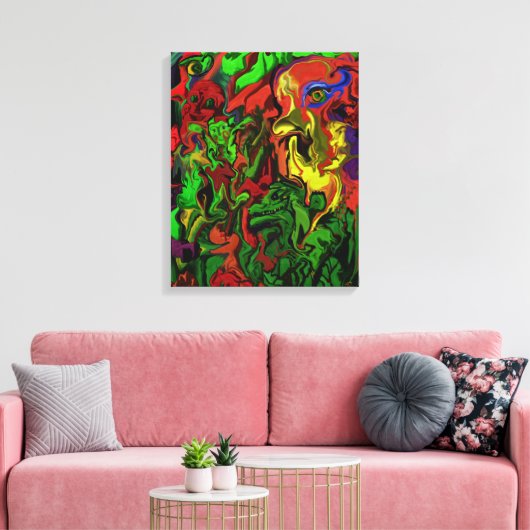 Carnaval en forêt, impression sur toile (Insitu(Salon))
