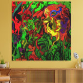 Carnaval en forêt, impression sur toile (Insitu(Salon))