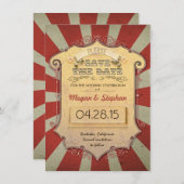 carnaval enregistrer les cartes de date (Devant / Derrière)