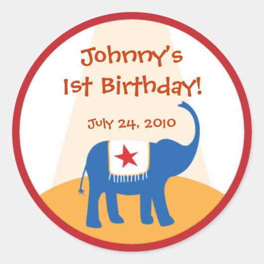 Carnaval Favor Label Sticker (Voorkant)