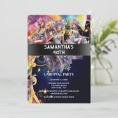 Carnaval festival LGBTQ circus viering thema Kaart (Staand voorkant)