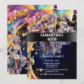 Carnaval festival LGBTQ circus viering thema Kaart (Voorkant / Achterkant)