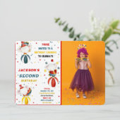 Carnaval Foto Uitnodigingen (Staand voorkant)