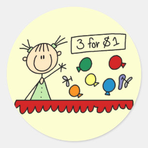 Carnaval Games T-shirts en geschenken Ronde Sticker