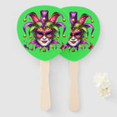 Carnaval handwaaier (Voorkant en achterkant)
