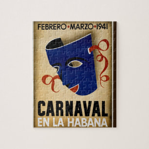 Carnaval Havana  Cuba Travel Advertisement Legpuzzel