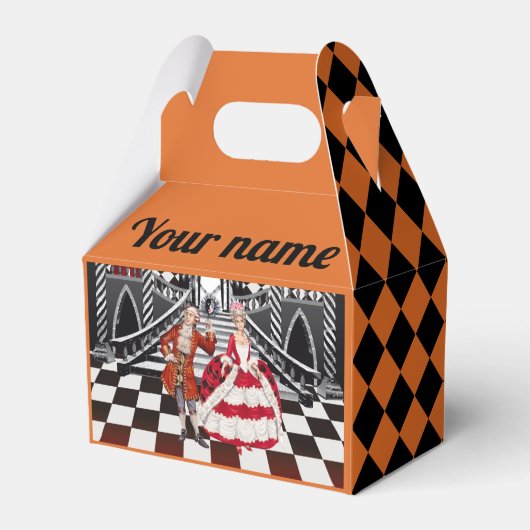 Carnaval in een magisch land bedankdoosjes (Achterkant)