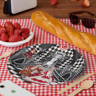 Carnaval in een magisch land papieren bordje