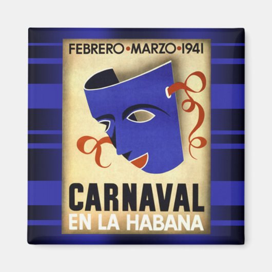 Carnaval in Havana 1941 magneet (Voorkant)