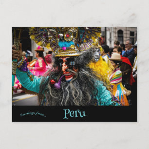 Carnaval in Lima Peru Briefkaart