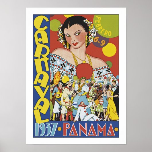 Carnaval in Panama Poster (Voorkant)