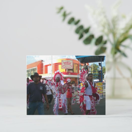 Carnaval in San Fernando Trinidad Briefkaart (Staand voorkant)