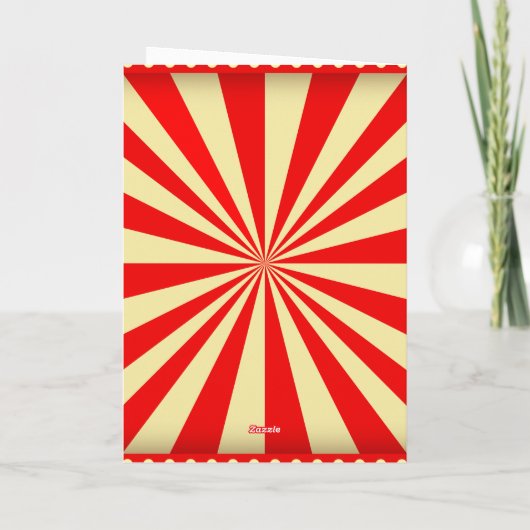 Carnaval Invitation d'anniversaire, Boys Circus An (Dos)