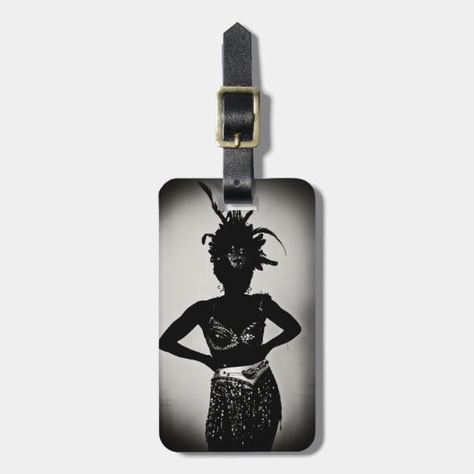 carnaval is een b * * * * bagagelabel (Voorkant verticaal)