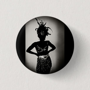 carnaval is een kreng ronde button 3,2 cm