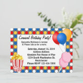 Carnaval Lichten en Snacks Aangepaste Uitnodiginge Kaart (Staand voorkant)