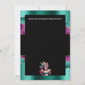 Carnaval mardi gras festival vrouw maskers veren kaart (Achterkant)