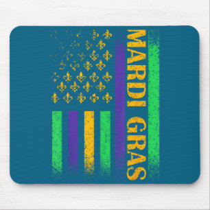 Carnaval mardi gras usa Amerikaanse vlag fleur de Muismat