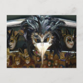 Carnaval Mask, Venetië, Italië - briefkaart (Voorkant)