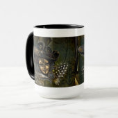 Carnaval Masque vert Damas Mugs (Devant gauche)