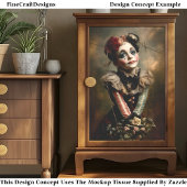 Carnaval Noir Circus Meisje CN4 Decoupage Tissuepapier