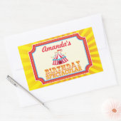 Carnaval of Circus stickers met aangepaste tekst (Envelop)