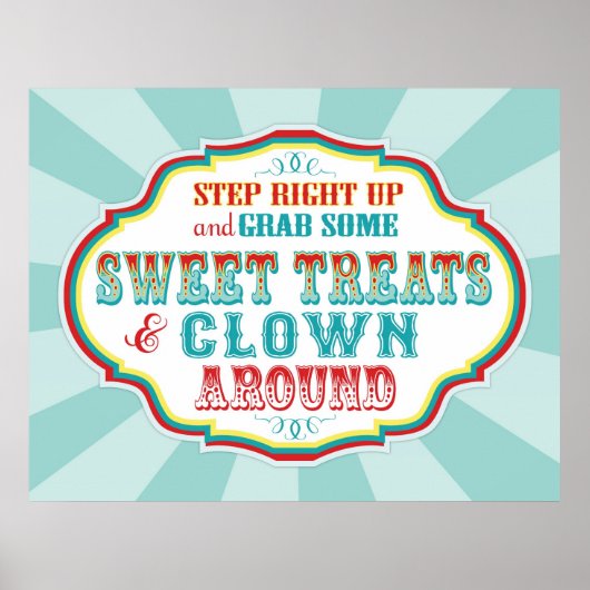 Carnaval of circusteken poster (Voorkant)