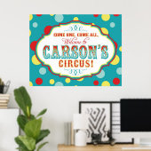 Carnaval ou Affiche de bienvenue de cirque Carson (Bureau à domicile)